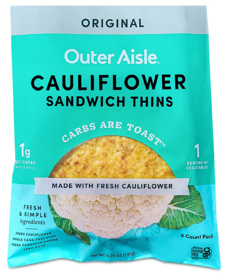 outer Aisle cauliflower sandwich thins