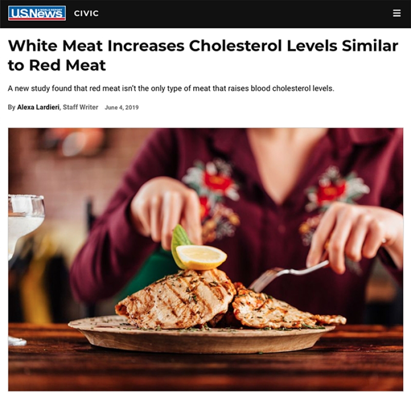 us news article about meat and cholesterol