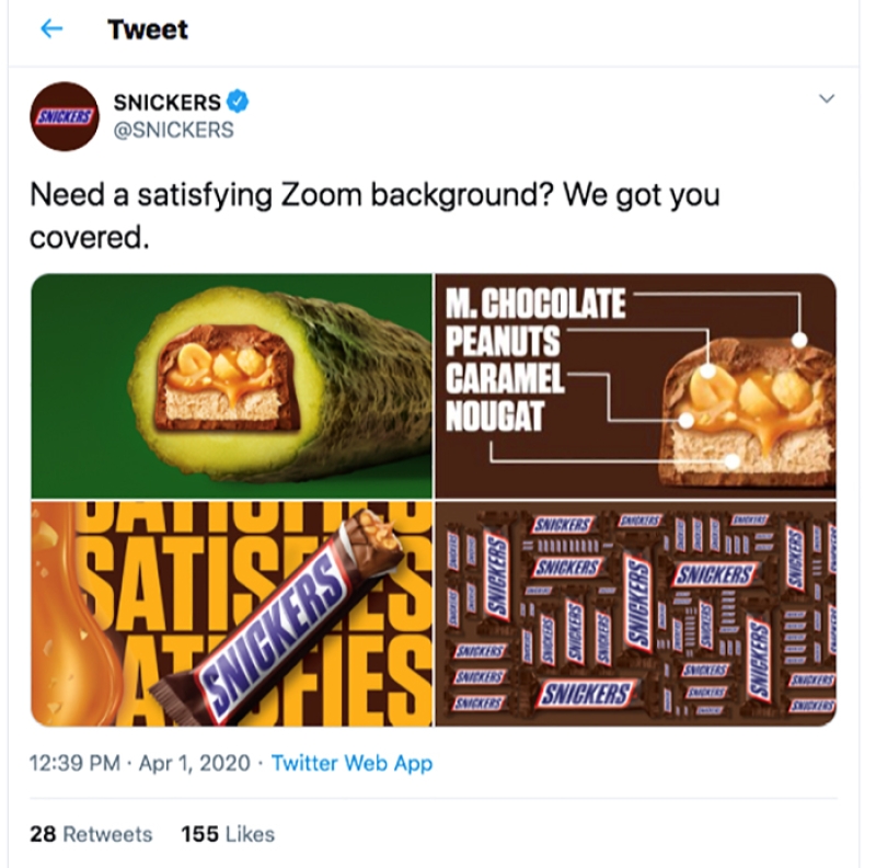 snickers tweet