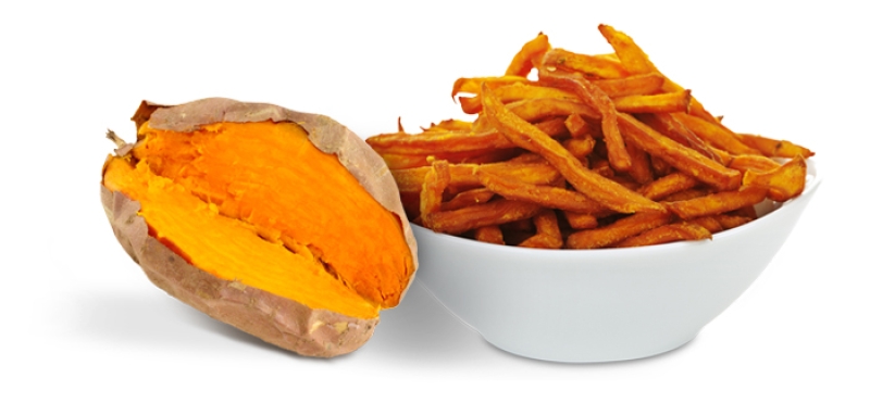 sweet potato and sweet potato fries