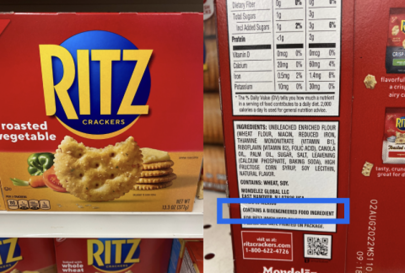 On-package text disclosure, Ritz