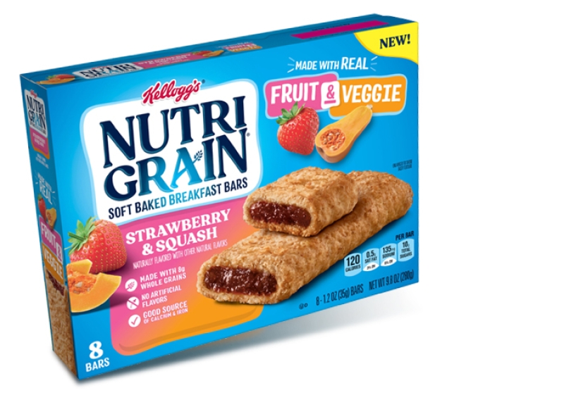 nutri grain fruit and veggie bars