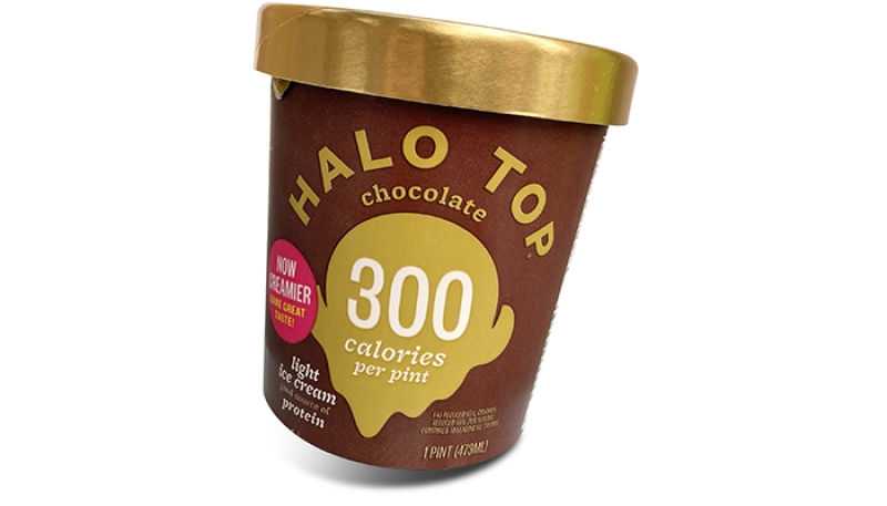 Halo Top chocolate light ice cream