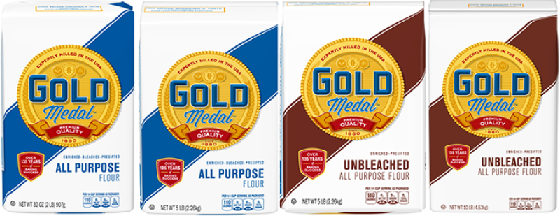 Gold Medal flour packages
