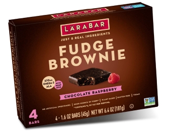Larabar fudge brownie chocolate raspberry