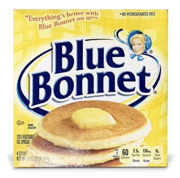 box of Blue Bonnet butter sticks