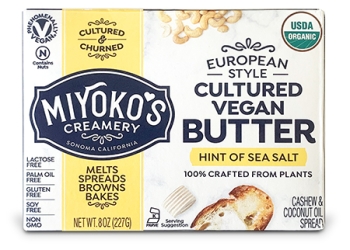 Miyoko's European Style Cultured Vegan Butter with hint of salt