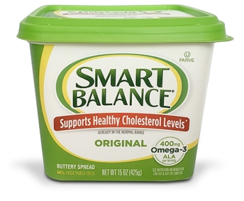 Tub of Smart balance original spread