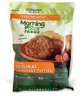 bag of Morning Star Farms Veggie Original Sausage Patties