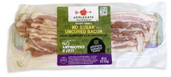 package of Applegate No Sugar Uncured Bacon