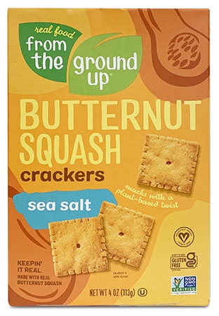 Box of From the Ground Up Butternut Squash sea salt crackers