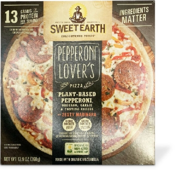 Box of Sweet Earth's Peperoni Lover's frozen pizza