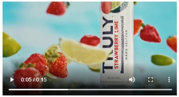 ad for Truly hard seltzer
