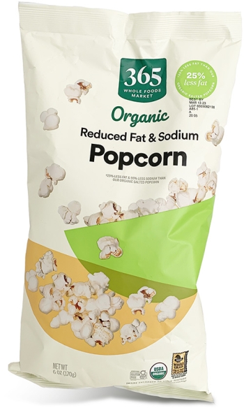 bag of Whole Foods 365 Popcorn