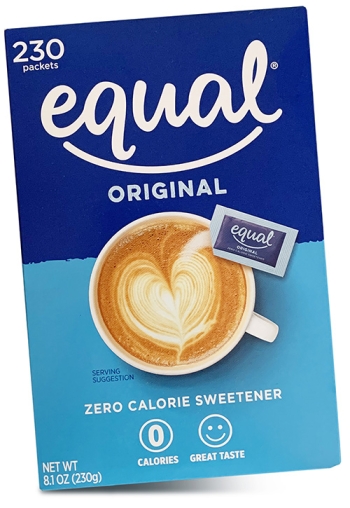 box of Equal sweetener packets