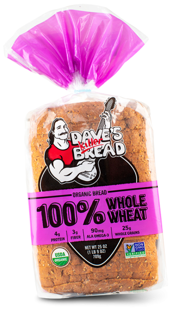 loaf of packaged Dave's Killer Bread