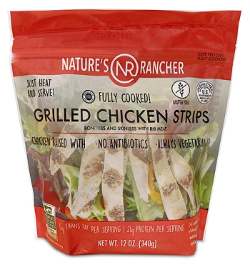 bag of nature's rancher grilled chicken strips