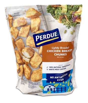 bag of Perdu chicken breast chunks