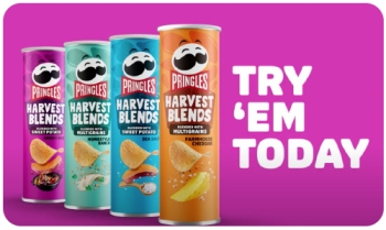 screenshot of Pringles Harvest Blend ad