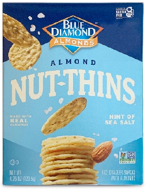 box of Blue Diamond almond nut-thins